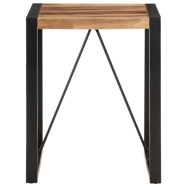 vidaXL Dining Table 60x60x75 cm Solid Acacia Wood