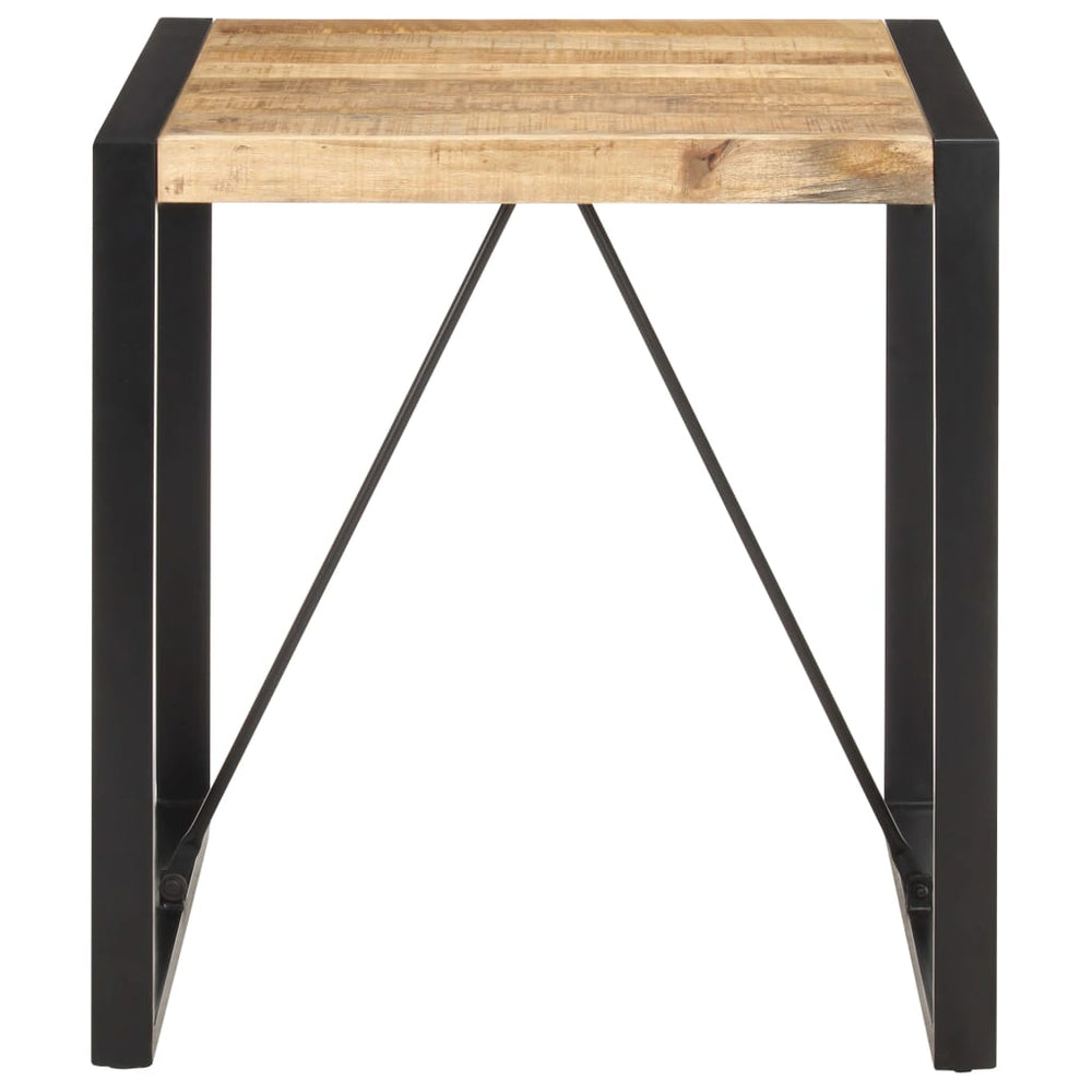 vidaXL Dining Table 70x70x75 cm Rough Solid Mango Wood