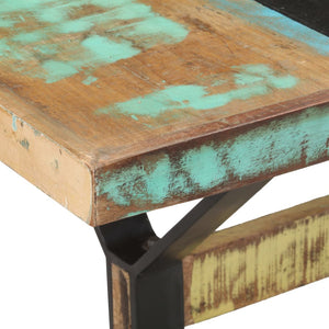 vidaXL Dining Table 160x80x76 cm Solid Reclaimed Wood