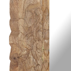 vidaXL Mirror 50x50 cm Solid Mango Wood