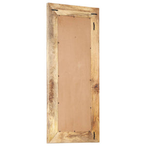 vidaXL Hand-Carved Mirror 110x50x2.6 cm Solid Mango Wood
