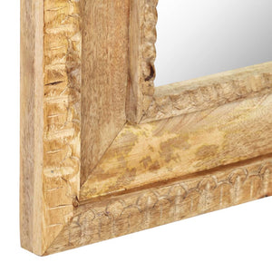 vidaXL Mirror 50x3x110 cm Solid Mango Wood