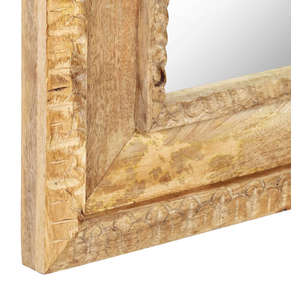 vidaXL Mirror 50x3x110 cm Solid Mango Wood
