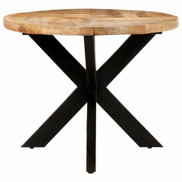 vidaXL Oval Dining Table 200x100x75 cm Rough Mango Wood