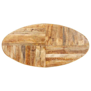 vidaXL Oval Dining Table 200x100x75 cm Rough Mango Wood