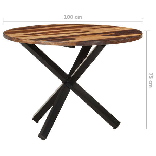 vidaXL Dining Table 100x100x75 cm Acacia Wood Honey Brown