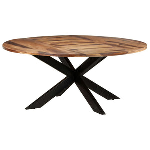 vidaXL Round Dining Table 175x75 cm Acacia Wood Honey Brown