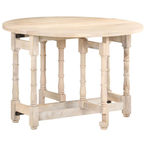 vidaXL Round Dining Table 110x76 cm Solid Mango Wood