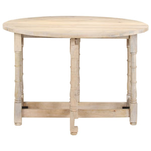 vidaXL Round Dining Table 110x76 cm Solid Mango Wood