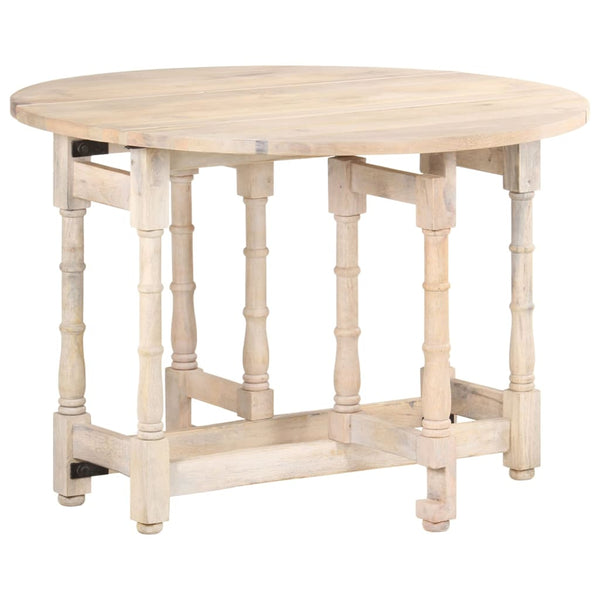 vidaXL Round Dining Table 110x76 cm Solid Mango Wood
