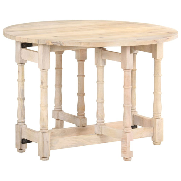 vidaXL Round Dining Table 110x76 cm Solid Mango Wood