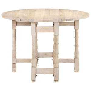 vidaXL Round Dining Table 110x76 cm Solid Mango Wood