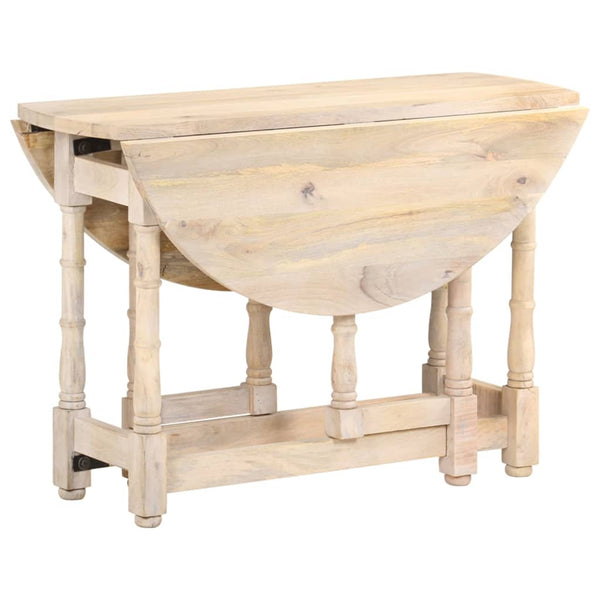 vidaXL Round Dining Table 110x76 cm Solid Mango Wood