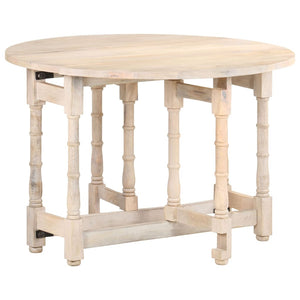 vidaXL Round Dining Table 110x76 cm Solid Mango Wood