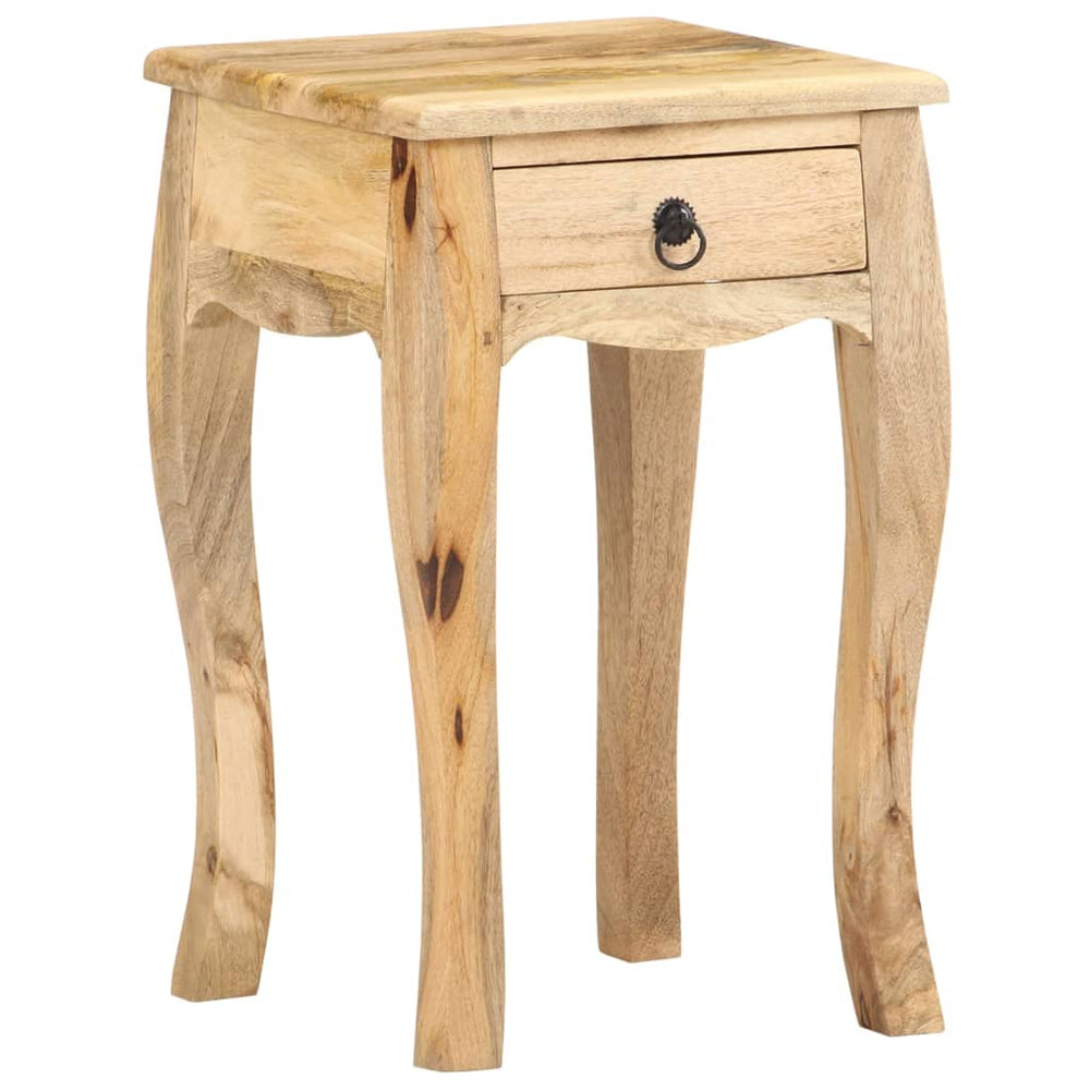 vidaXL Nightstand 28x28x46 cm Solid Mango Wood