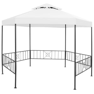 vidaXL Garden Gazebo 323x275x265 cm White 180 g/m²