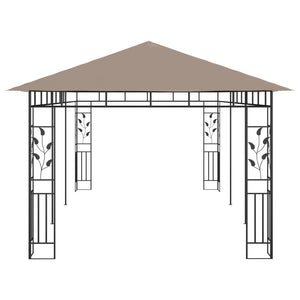 vidaXL Pavilion with Mosquito Net 6x3x2.73 m Taupe 180 g/m²