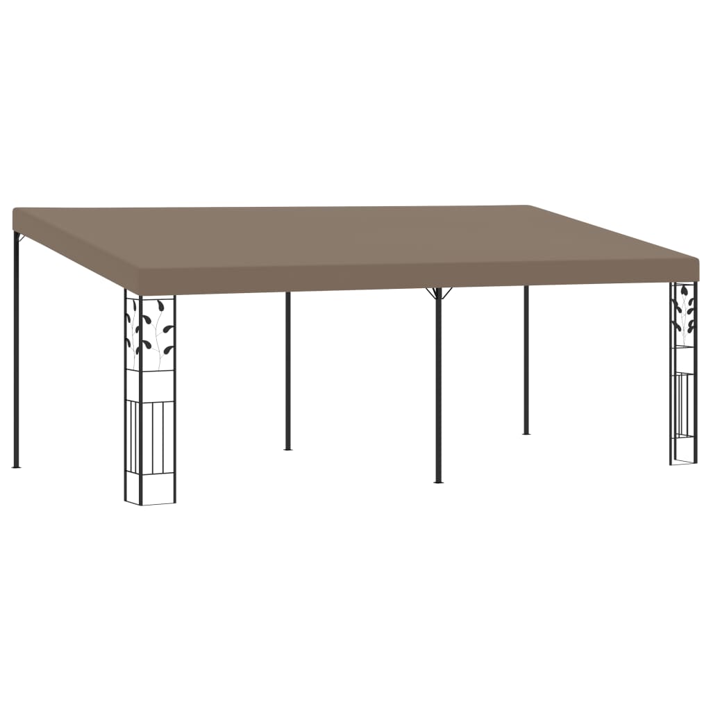 vidaXL Wall-Mounted Gazebo 6x3x2.5 m Taupe