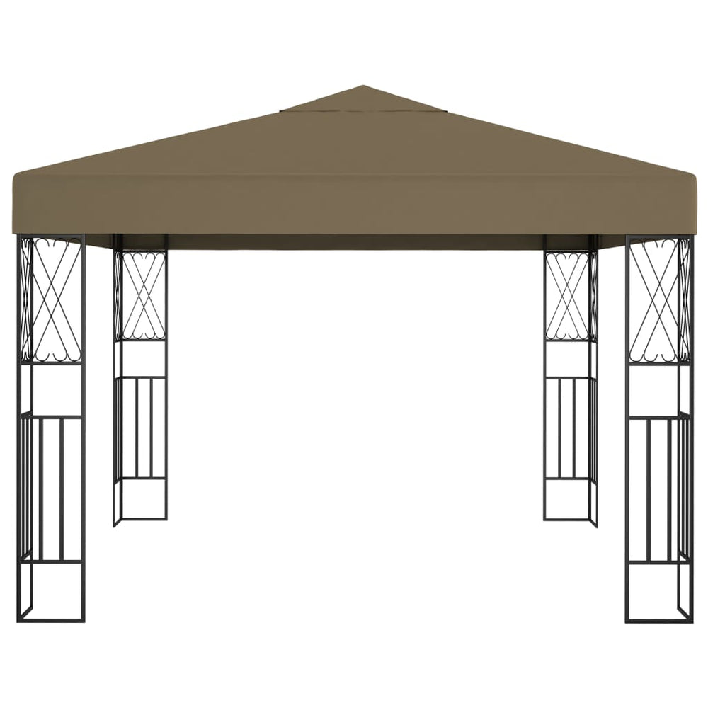 vidaXL Gazebo 3x3 m Taupe Fabric