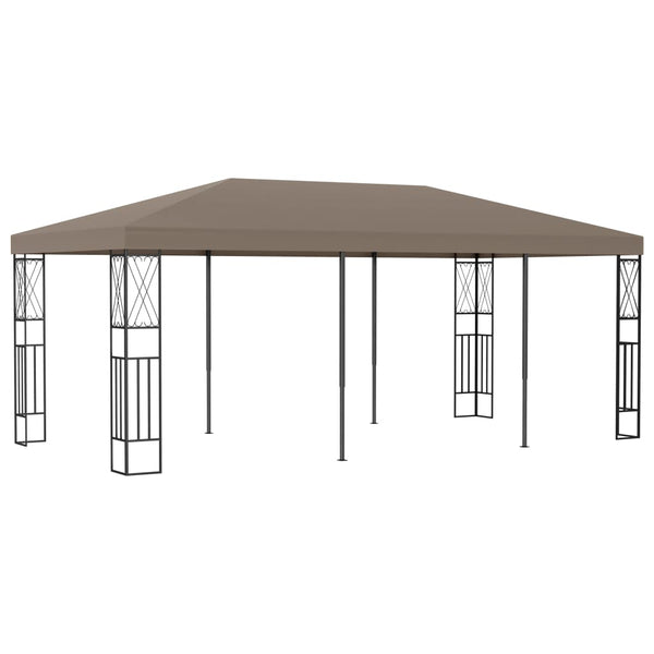 vidaXL Gazebo 6x3 m Taupe Fabric