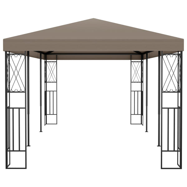 vidaXL Gazebo 6x3 m Taupe Fabric