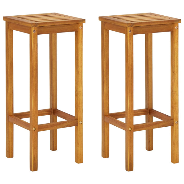 vidaXL 3-Piece Balcony Bar Set Solid Acacia Wood