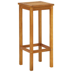 vidaXL 3-Piece Balcony Bar Set Solid Acacia Wood
