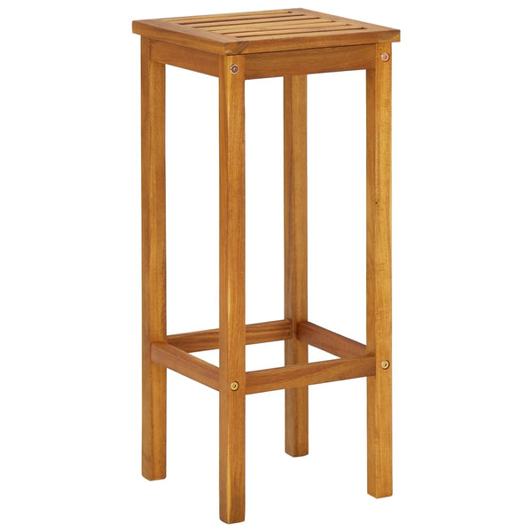 vidaXL 3-Piece Balcony Bar Set Solid Acacia Wood