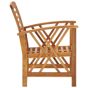 vidaXL Garden Chairs 2 pcs Solid Acacia Wood
