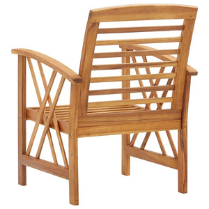 vidaXL Garden Chairs 2 pcs Solid Acacia Wood