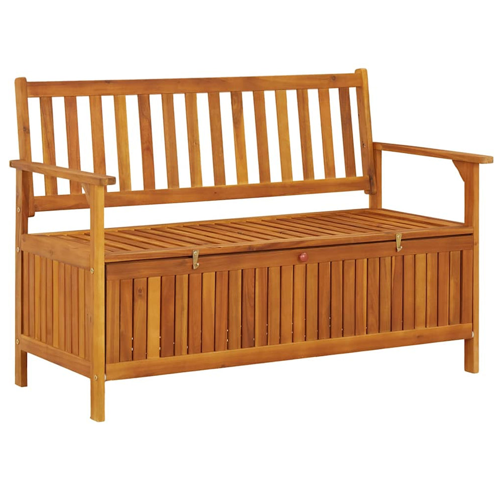 vidaXL Garden Storage Bench 120 cm Solid Acacia Wood