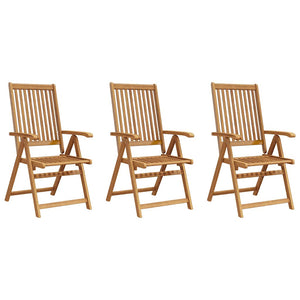vidaXL Folding Garden Chairs 3 pcs. Solid Acacia Wood