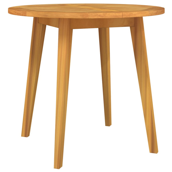 vidaXL Garden Table Ø85x75 cm Solid Acacia Wood