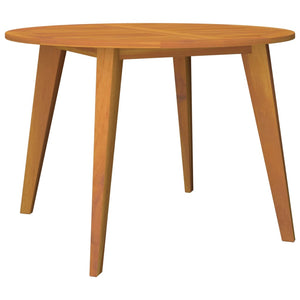 vidaXL Garden Table Ø110x75 cm Solid Acacia Wood