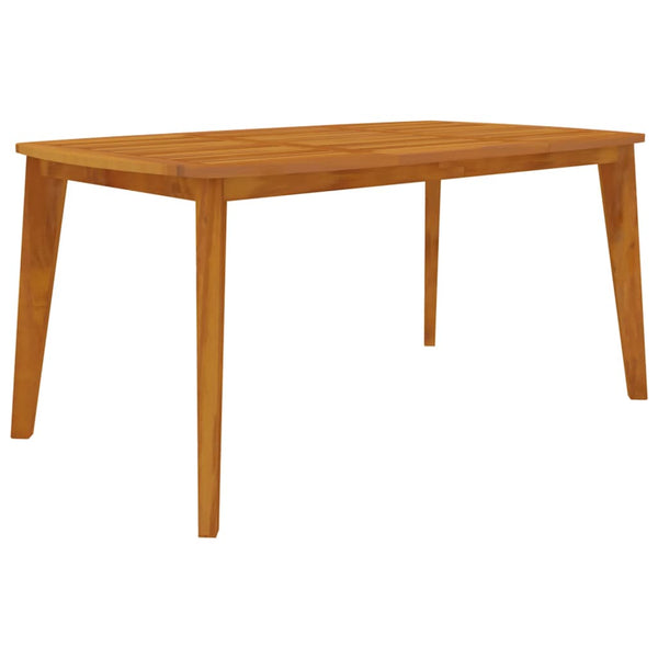 vidaXL Garden Table 160x90x75 cm Solid Acacia Wood