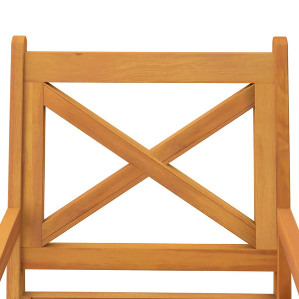 vidaXL Garden Dining Chairs 2 pcs Solid Acacia Wood