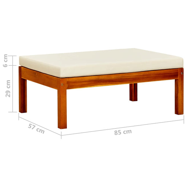 vidaXL Garden Stools 2 pcs. Solid Acacia Wood