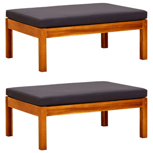 vidaXL Garden Stools 2 pcs. Solid Acacia Wood