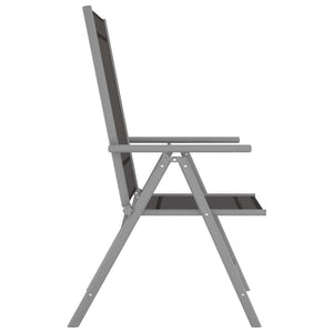 vidaXL Folding Garden Chairs 4 pcs. Textilene Black