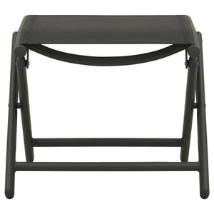 vidaXL 3-Piece Garden Lounge Set Textilene and Aluminum Black