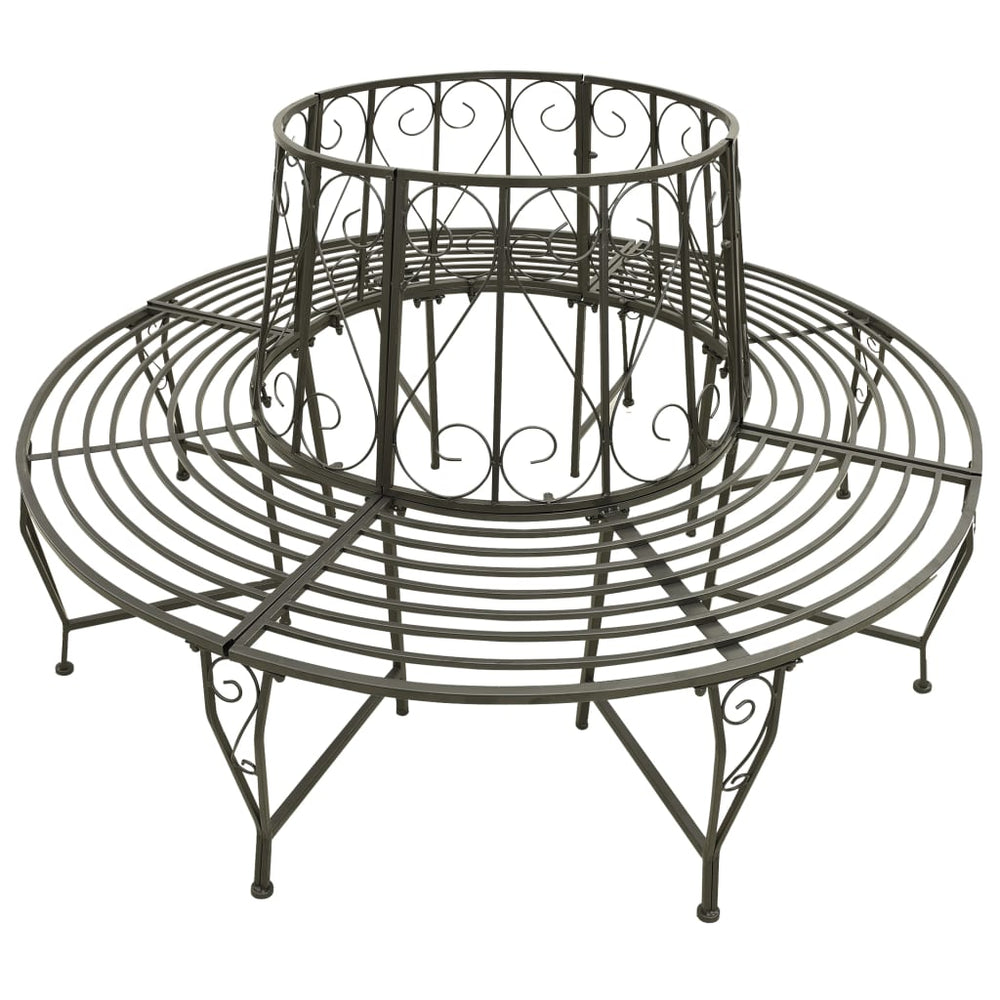 vidaXL Tree Bench 160 cm Steel
