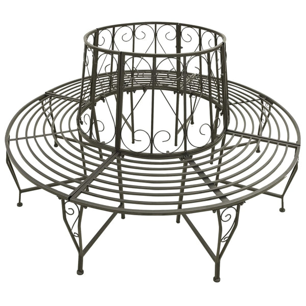 vidaXL Tree Bench 160 cm Steel