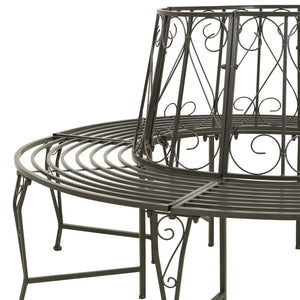 vidaXL Tree Bench 160 cm Steel