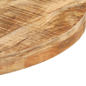 vidaXL Round Bistro Table Ø60x75 cm Rough Mango Wood