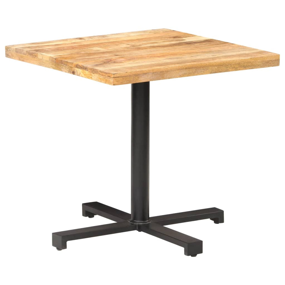 vidaXL Square Bistro Table 80x80x75 cm Rough Mango Wood