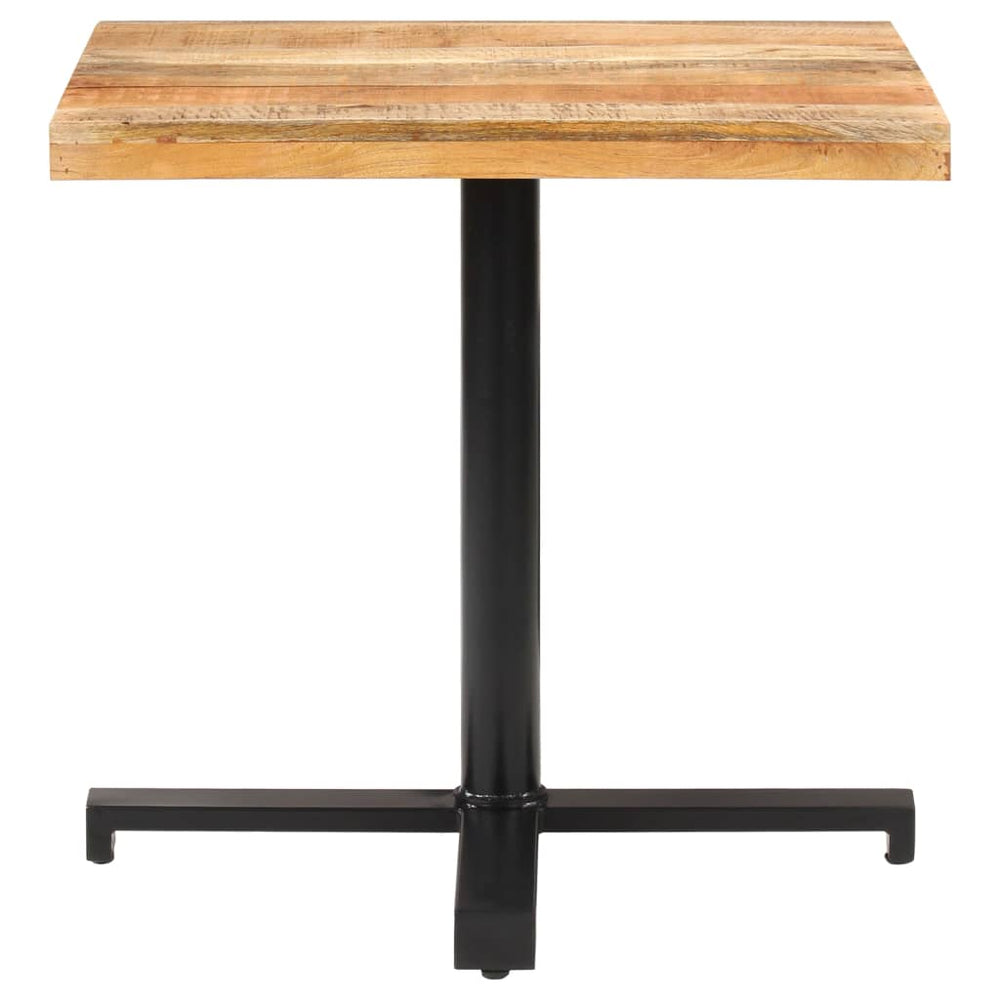 vidaXL Square Bistro Table 80x80x75 cm Rough Mango Wood