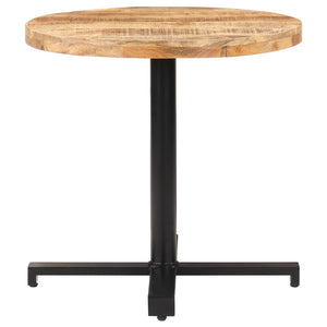 vidaXL Round Bistro Table Ø80x75 cm Rough Mango Wood