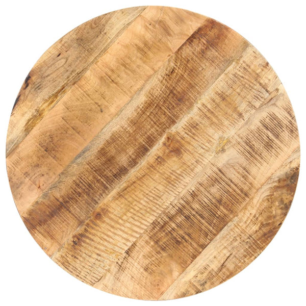 vidaXL Round Bistro Table Ø80x75 cm Rough Mango Wood