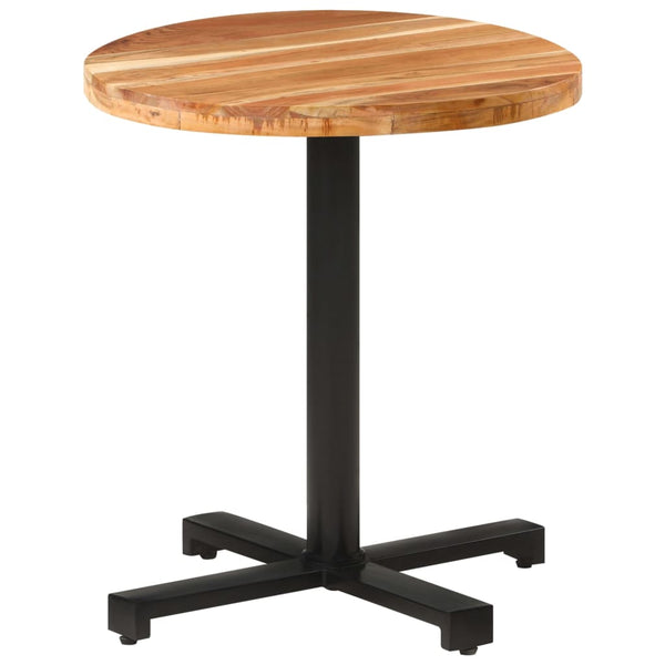 vidaXL Round Bistro Table Ø70x75 cm Solid Acacia Wood