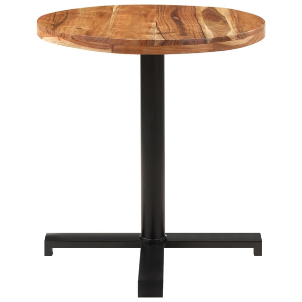 vidaXL Round Bistro Table Ø70x75 cm Solid Acacia Wood